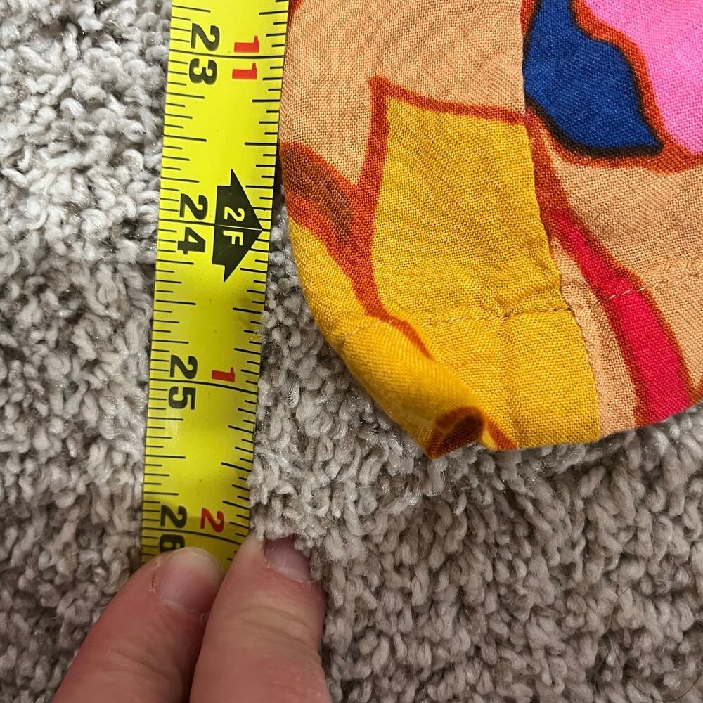 True Destinations Floral Wide Leg Pants Size M Hippie Beachy Colorful - Picture 6 of 7